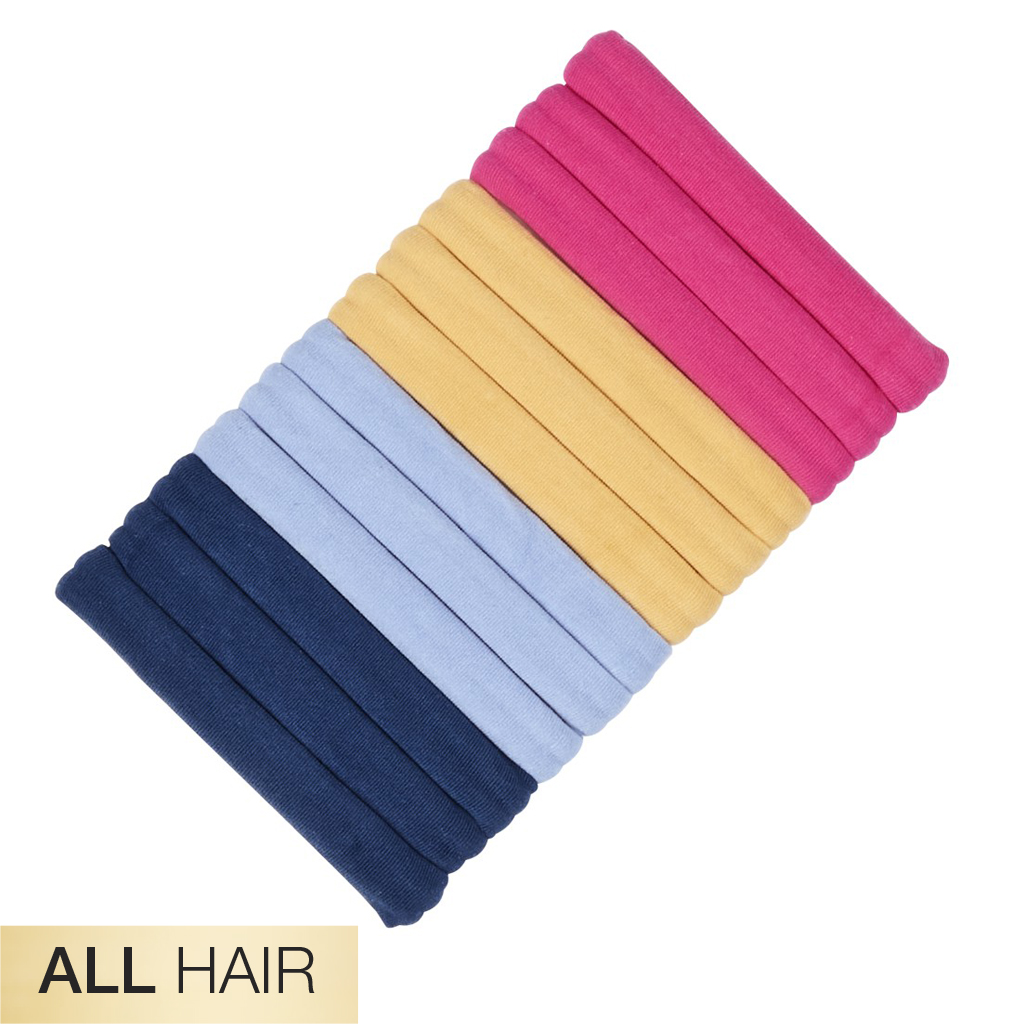 All Hair Black Hosiery Hair Tie 12pk - No Damage®